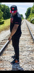 "God Approved " Tee black/red